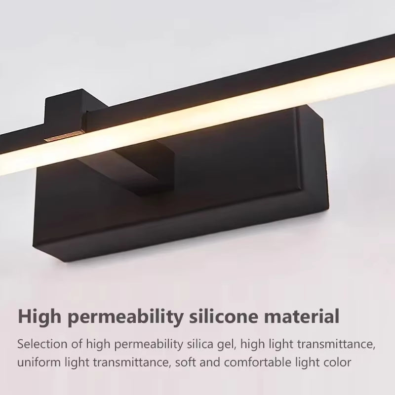 Led Mirror Lights Wall Lamps Recharge Bathroom Wall Light LED Flat Lamp Modern Indoor Wall Lamp Bathroom Lighting Make Up