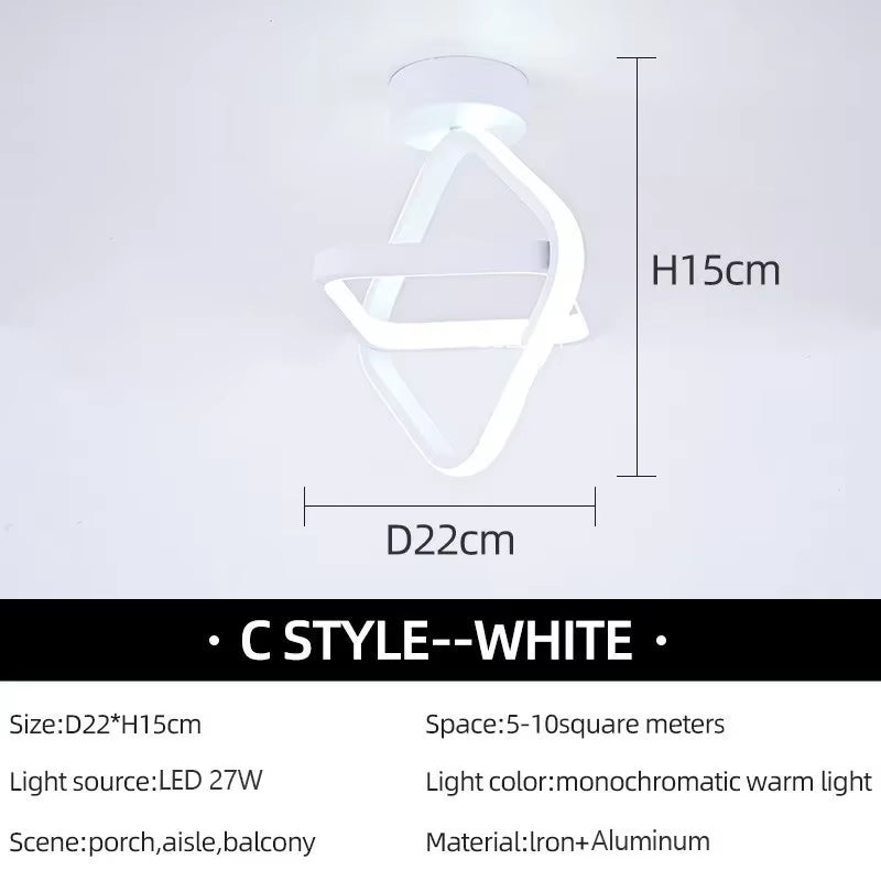 Modern LED Aisle Ceiling Lights Nodic Home Lighting Led Surface Mounted for Bedroom Living Room Corridor Light Balcony Lights