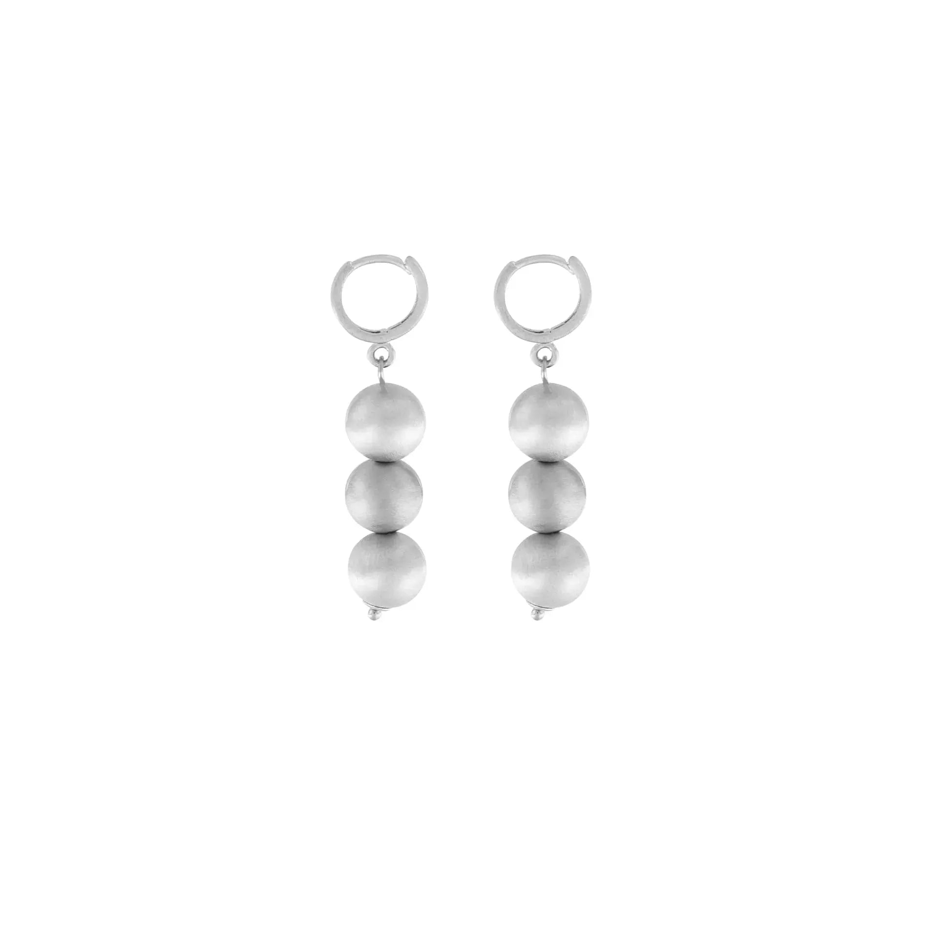 Tabitha Long 3 Ball Earring Silver Plating - NordicDeals