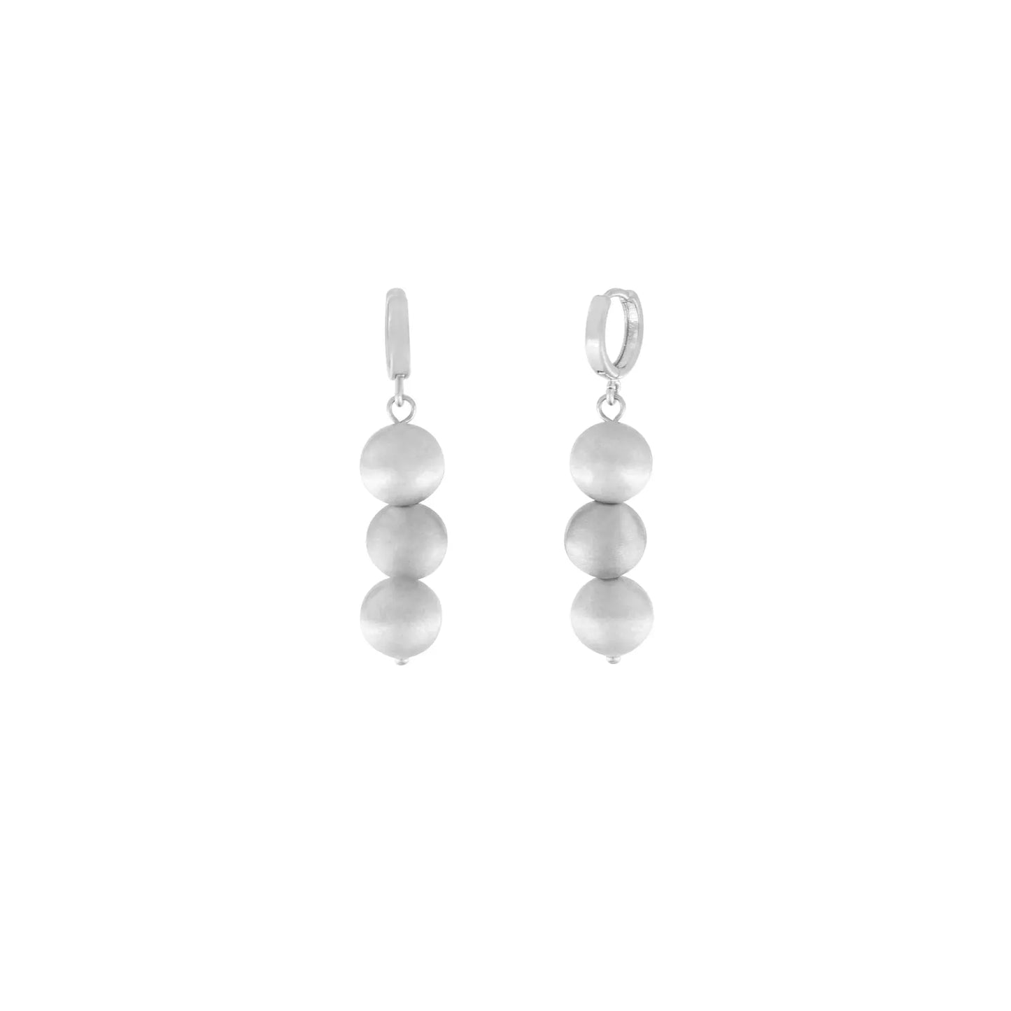 Tabitha Long 3 Ball Earring Silver Plating - NordicDeals