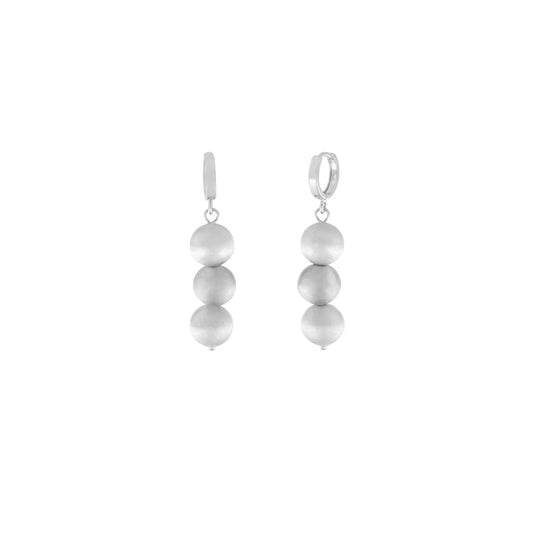 Tabitha Long 3 Ball Earring Silver Plating - NordicDeals