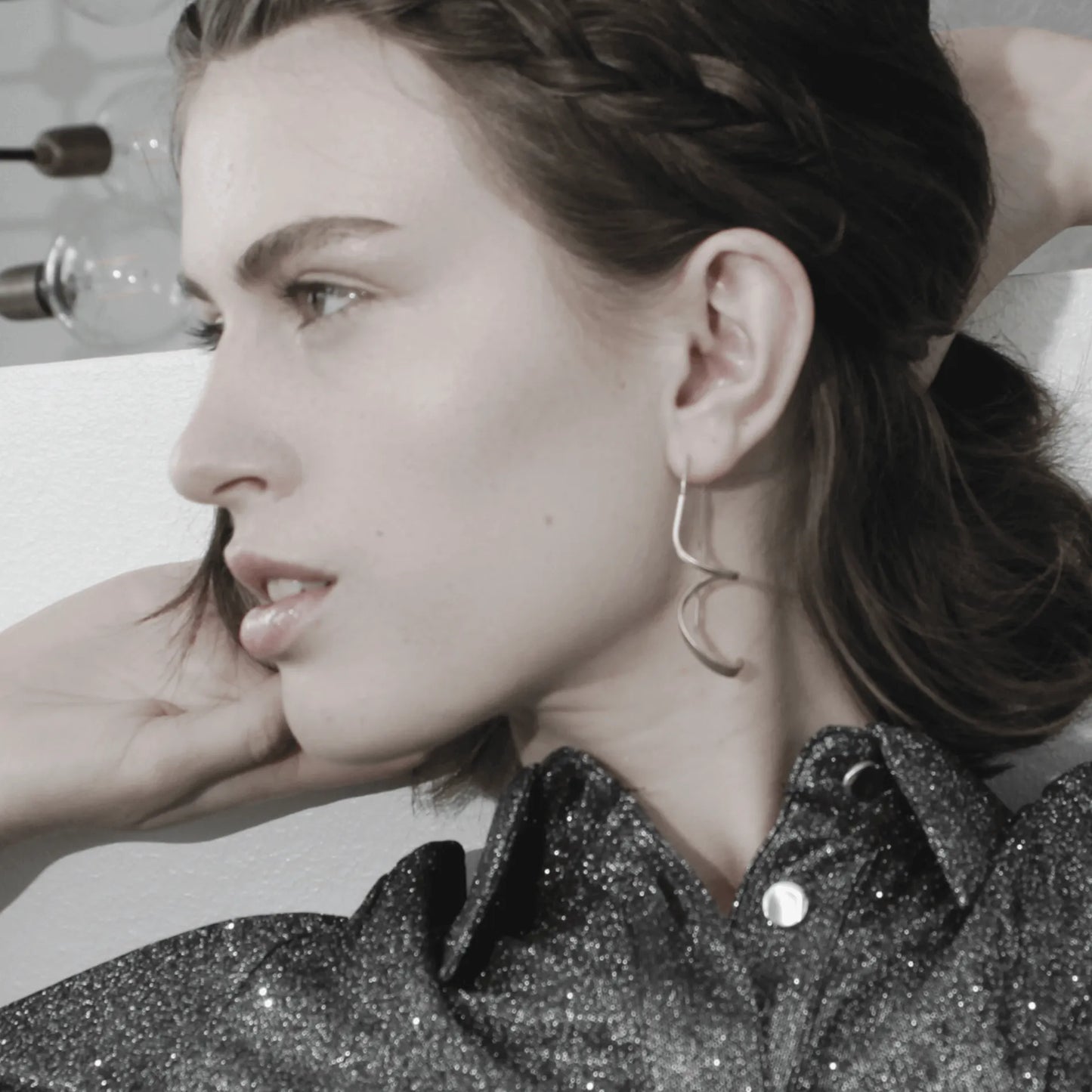 Tara Spinning Earring Silver Plating - NordicDeals