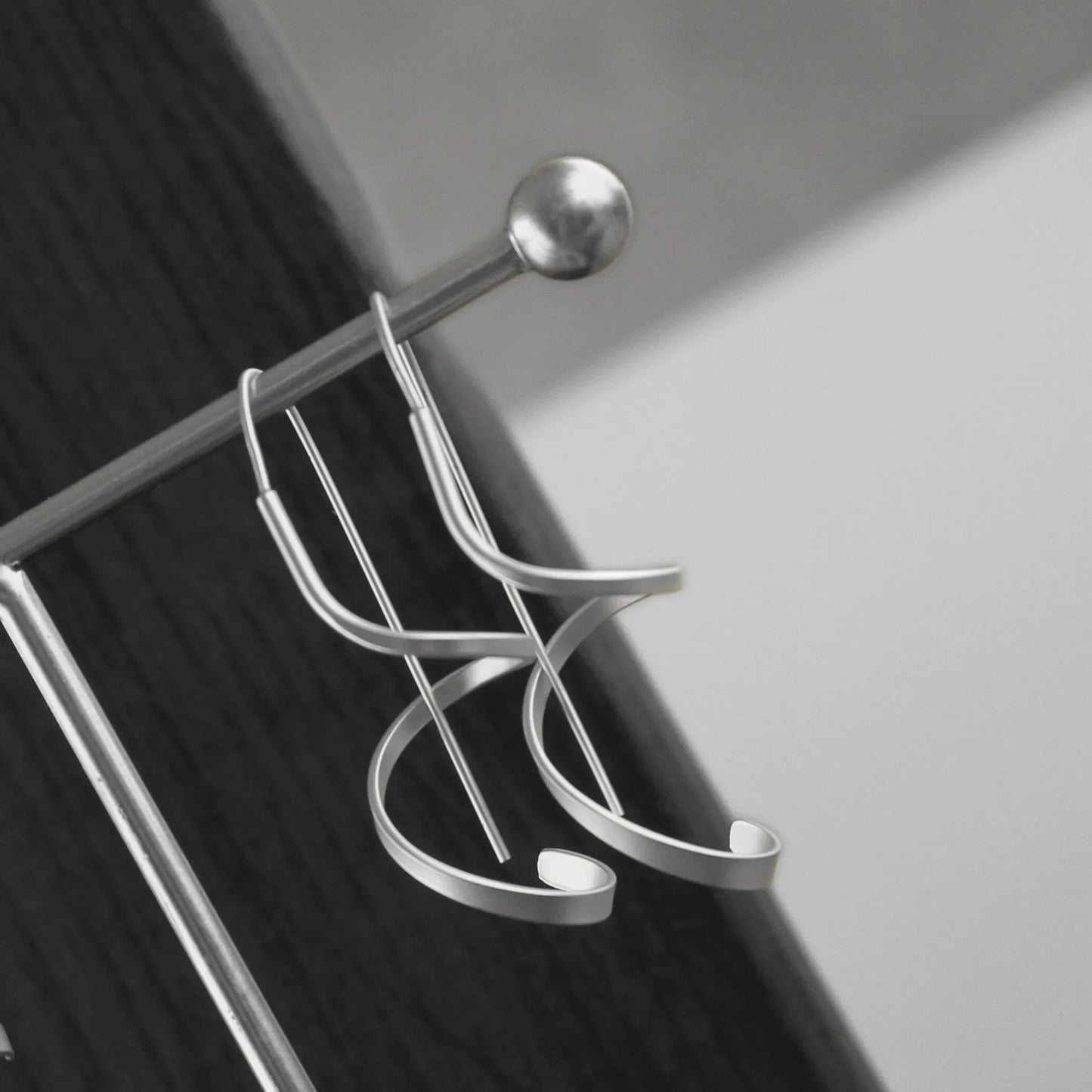 Tara Spinning Earring Silver Plating - NordicDeals