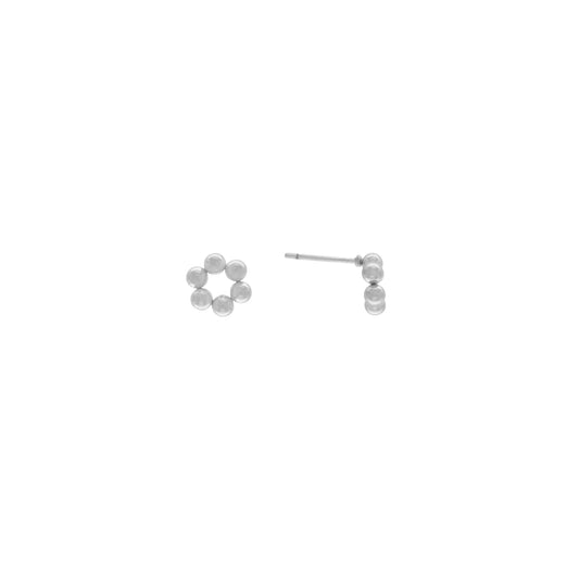 Passion Waterproof Circle Ball Earring Silver Plating - NordicDeals