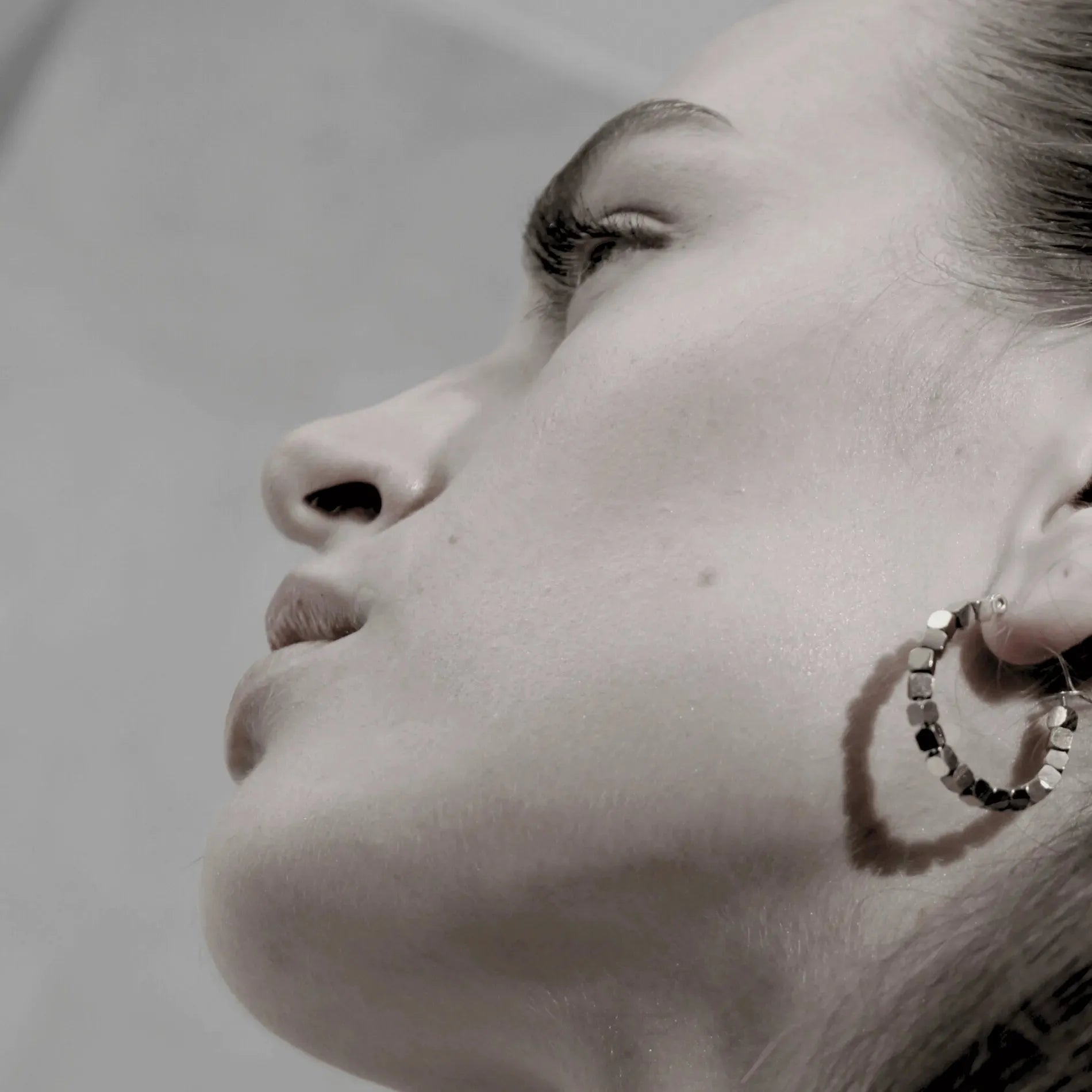 Passion Waterproof Mini Square Bead Earring Silver Plating - NordicDeals