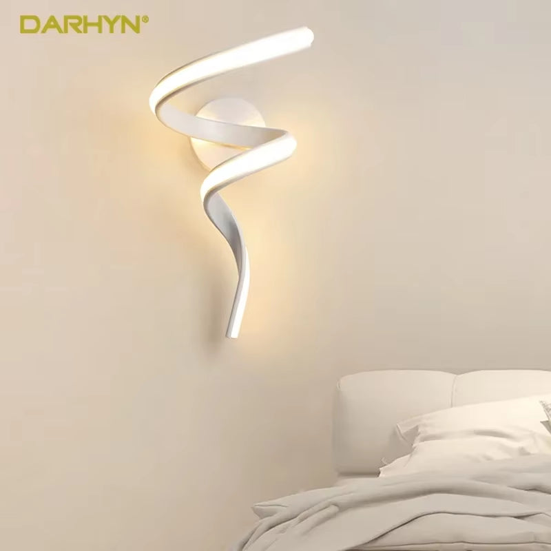 Modern Minimalist LED Wall Lamp Home Indoor Decor Wall Sconce for Living Room Bedroom Bedside Lustres Backgroud Light Decoration