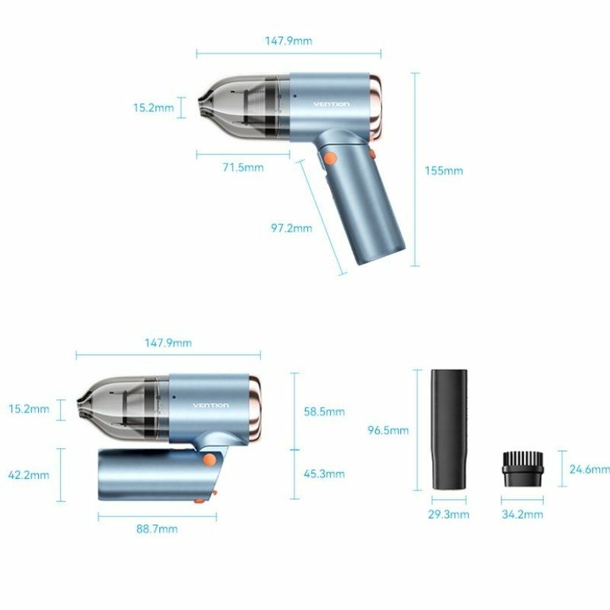 Handheld Vacuum Cleaner Vention KRAL0 - NordicDeals