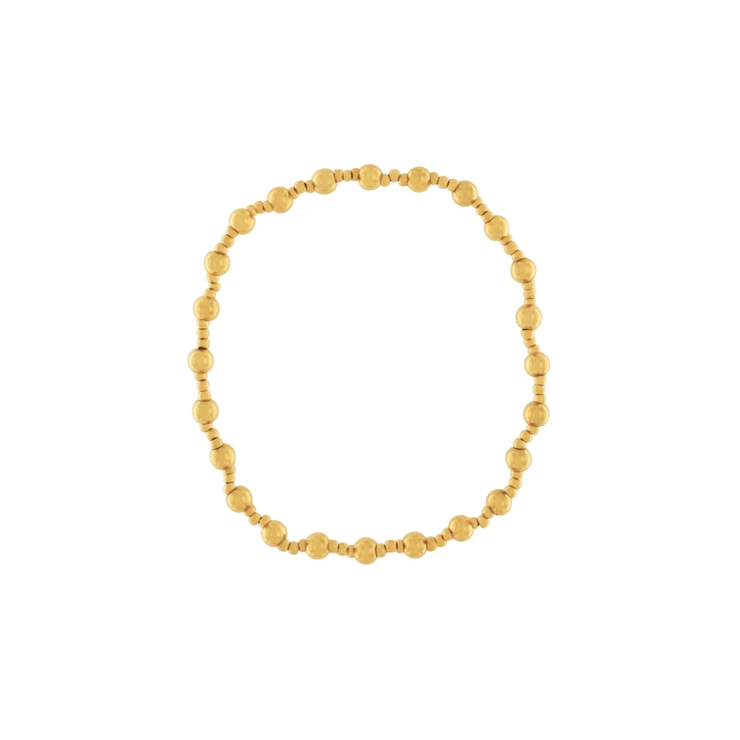 Passion Waterproof Elastic 2 Ball Bracelet 18K Gold Plating