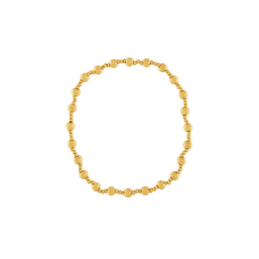 Passion Waterproof Elastic 2 Ball Bracelet 18K Gold Plating