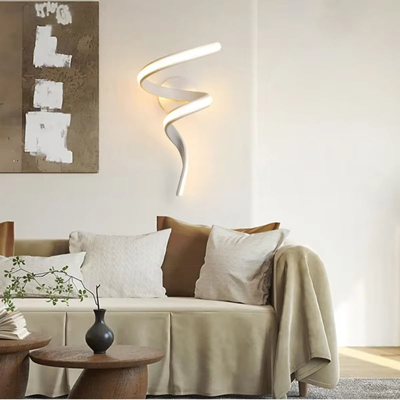 Modern Minimalist LED Wall Lamp Home Indoor Decor Wall Sconce for Living Room Bedroom Bedside Lustres Backgroud Light Decoration