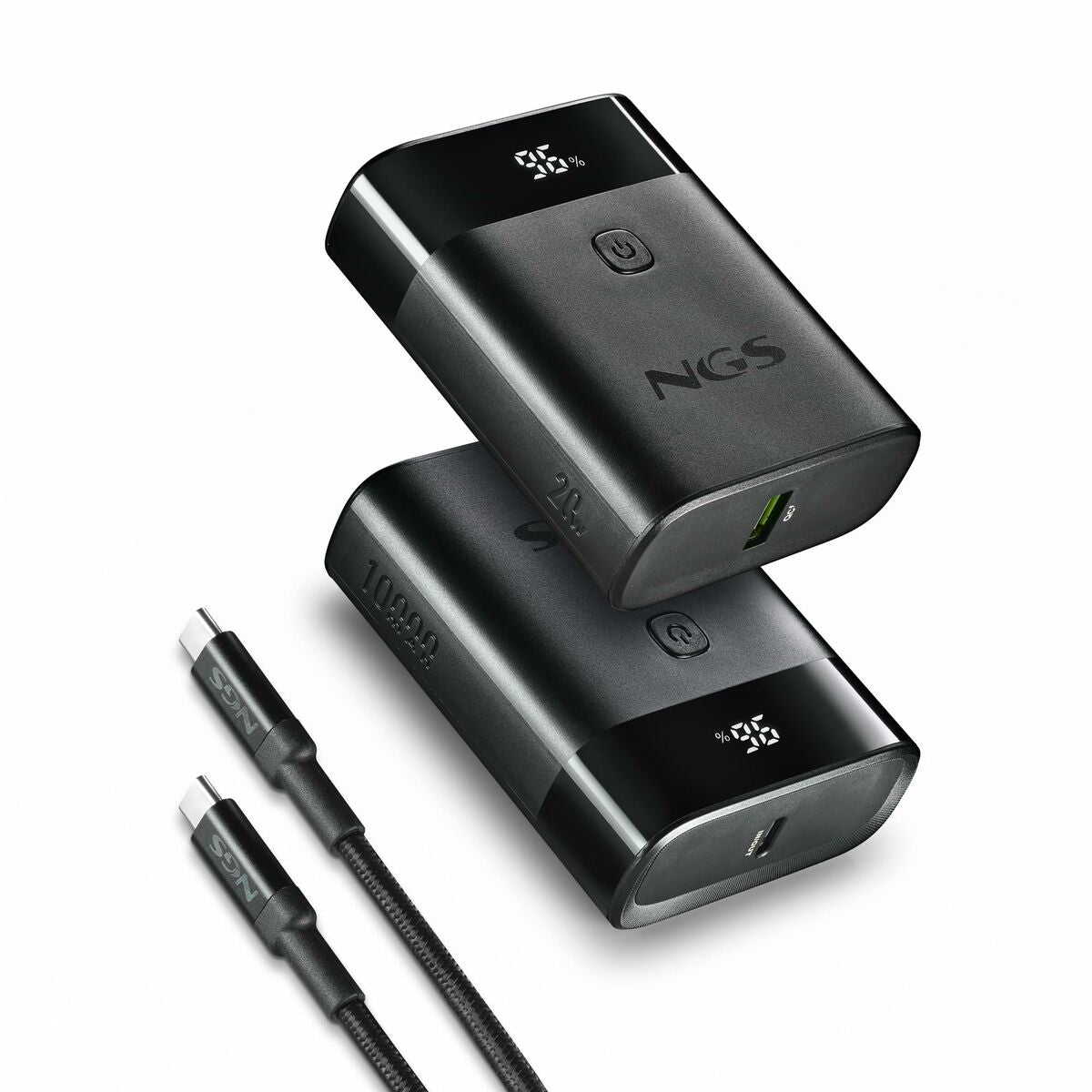 Powerbank NGS TWIX10 Black 10000 mAh - NordicDeals