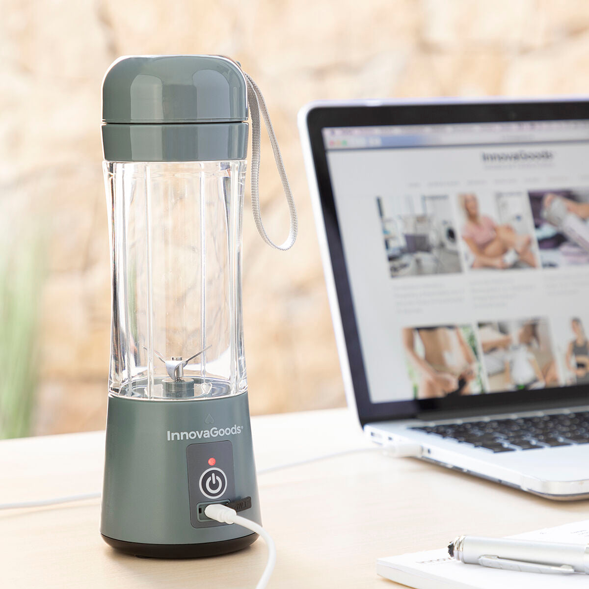 Portable Rechargeable Cup Blender Shakuit InnovaGoods - NordicDeals