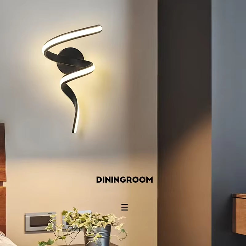 Modern Minimalist LED Wall Lamp Home Indoor Decor Wall Sconce for Living Room Bedroom Bedside Lustres Backgroud Light Decoration