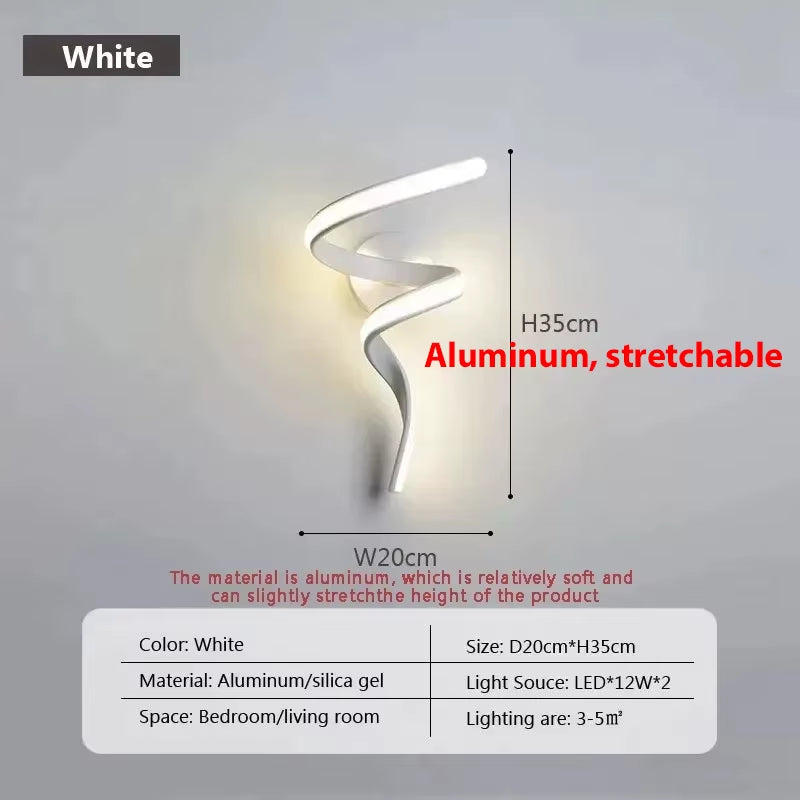 Modern Minimalist LED Wall Lamp Home Indoor Decor Wall Sconce for Living Room Bedroom Bedside Lustres Backgroud Light Decoration