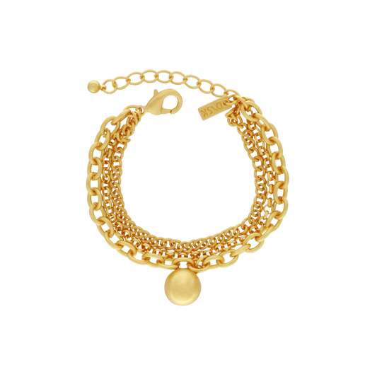 Tabitha IN:STORE Link Chain Mix Bracelet Gold Plating - NordicDeals