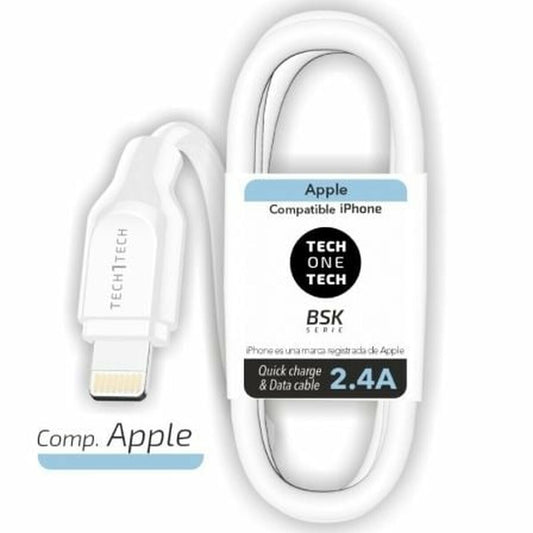 Lightning Cable Tech One Tech White - NordicDeals
