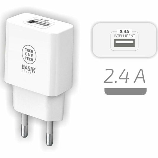 Wall Charger Tech One Tech TEC2904 White - NordicDeals