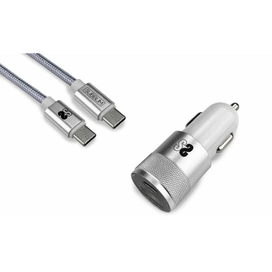 Car Charger Subblim SUBCHG-5CPD10 White (2 Units) - NordicDeals